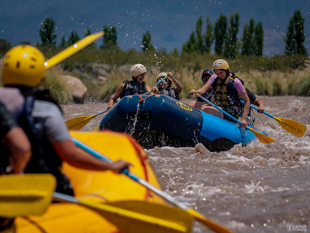 Rafting en acción